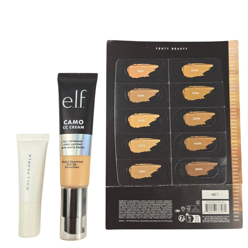 elf CC Cream Foundation, Well People Concealer, BONUS: Fenty Concealer Sampler